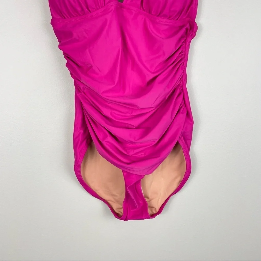 J. Crew Fuchsia One-Piece Swimsuit